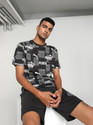 PUMA Men Printed Crew Neck Pure Cotton