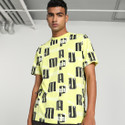 PUMA Men Printed Crew Neck Pure Cotton