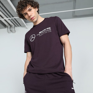 PUMA Printed Men Crew Neck Purple T-Shirt