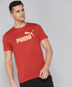 PUMA Printed Men Crew Neck Red T-Shirt