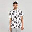 PUMA Men Printed Crew Neck Pure Cotton