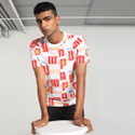 PUMA Men Printed Crew Neck Pure Cotton