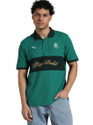 PUMA Printed Men Polo Neck Green T-Shirt