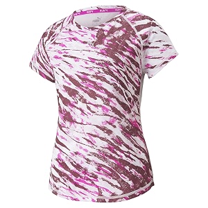 Puma Printed Polyester Round Neck Womens Athleisure