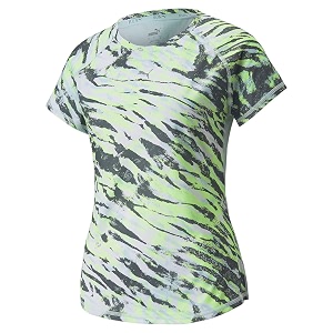 Puma Printed Polyester Round Neck Womens Athleisure