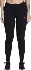 puma printed women black tights
