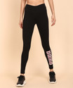 PUMA Printed Women Black Tights