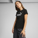 PUMA Printed Women Crew Neck Black T-Shirt