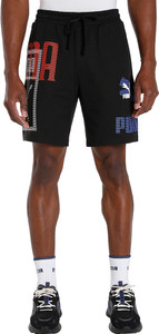 PUMA Solid Men Black Regular Shorts