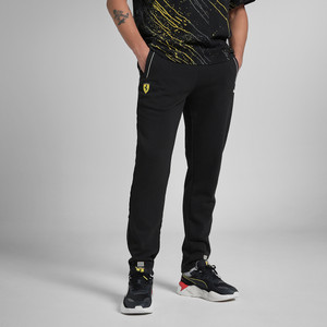 PUMA Solid Men Black Track Pants