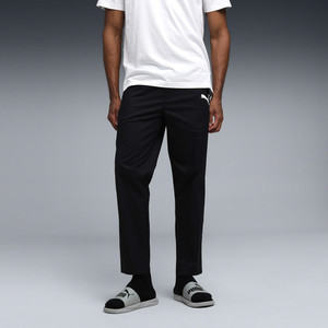 PUMA Solid Men Black Track Pants