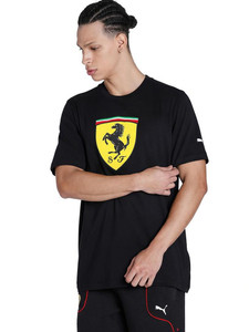PUMA Solid Men Crew Neck Black T-Shirt