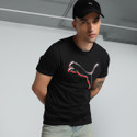 PUMA Solid Men Crew Neck Black T-Shirt