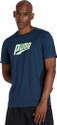 PUMA Solid Men Crew Neck Blue T-Shirt