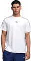 PUMA Solid Men Crew Neck White T-Shirt