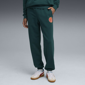 PUMA Solid Men Green Track Pants