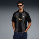 PUMA Solid Men Polo Neck Black T-Shirt
