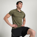 PUMA Solid Men Polo Neck Green T-Shirt