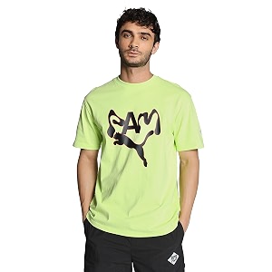 Puma Unisex-Adult Graphic Print Oversized Fit T-Shirt