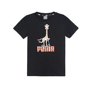 Puma Unisex-Kid Printed Regular Fit T Shirt