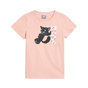 Puma Unisex-Kid Printed Regular Fit T Shirt