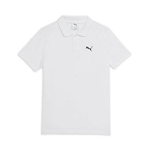 Puma Unisex-Kids Cotton Solid Regular Fit Polos