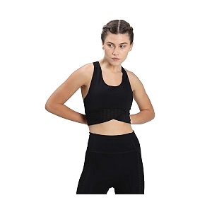 puma women mid impact flawless bra black 2xl 52029801