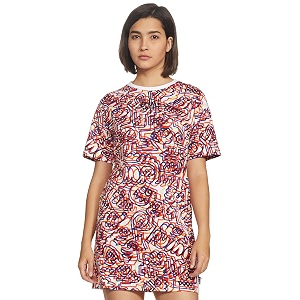 Puma Womens Cotton A-Line Mini Dress