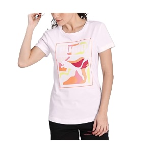 PUMA Womens Cotton Regular T-Shirt