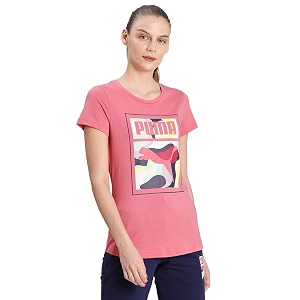 PUMA Womens Cotton Regular T-Shirt