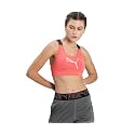 PUMA Women39s Polyester Bra Sports 52029924_Georgia Peach-Eggnog-Print_S