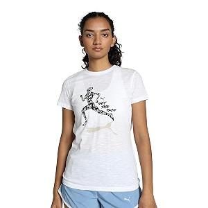 Puma Womens Polyester Regular Fit T-Shirt