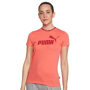 Puma Womens Printed Regular Fit T Shirt