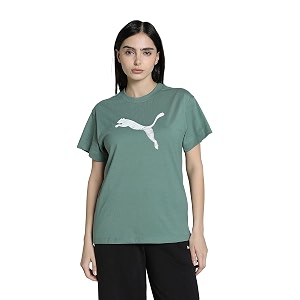 Puma Womens Solid Relaxed Fit T-Shirt