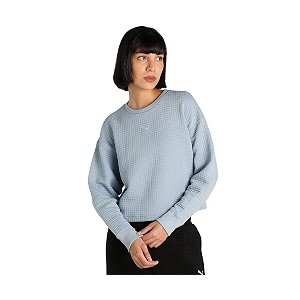 Puma Women Cotton Crew Neck Sweatshirt