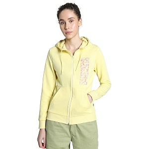 Puma Women Cotton Hooded Neck Sweatshirt