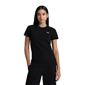 PUMA Women Cotton Regular Fit T-Shirt