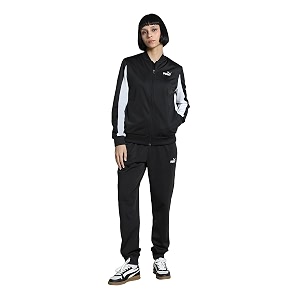 puma women knitted polyester baseball long sleeves sports suit