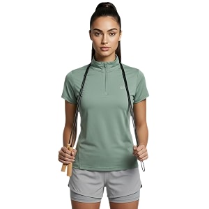 PUMPD Dry Fit Womens Half Zip Activewear