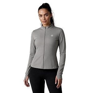 pump39d women39s jacket  slim fit  thumb hole open sleeve  with zipper  perfect for workout