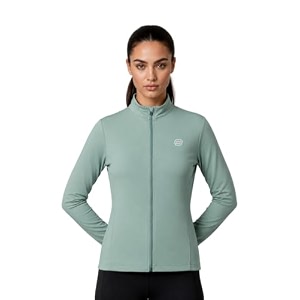 pump39d women39s jacket  slim fit  thumb hole open sleeve  with zipper  perfect for workout