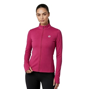 pump39d women39s jacket  slim fit  thumb hole open sleeve  with zipper  perfect for workout