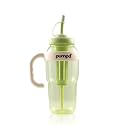 PUMPD Fruit Infuser Sipper Bottle Tumblerwith Handle, Lid and Straw, Green