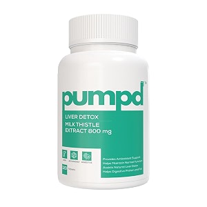 pumpd liver detox supplement 800mg milk thistle extract301 120 tablets