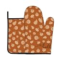 Pumpkin Oven Mitts and Pot Holders Sets 2 Pack