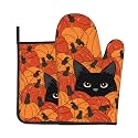Pumpkin Oven Mitts and Pot Holders Sets 2 Pack