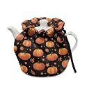 Pumpkin Tea Cozy for Teapot, Stain Resistant Teapot Cover Sturdy Quilted Kettle Cover Breakfast Warmer Home Kitchen Fall Decor