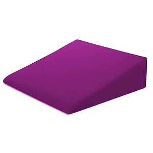 pumpum pu foam bed wedge pillow  reduce back pain snoring acid reflux amp respiratory problems  ideal for sleeping reading rest or elevation  breathable and washable coverpurple