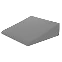 PumPum PU Foam Bed Wedge Pillow – Reduce Back Pain, Snoring, Acid Reflux &amp; Respiratory Problems – Ideal for Sleeping, Reading, Rest or Elevation – Breathable and Washable Cover,Grey