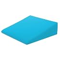 PumPum PU Foam Bed Wedge Pillow – Reduce Back Pain, Snoring, Acid Reflux &amp; Respiratory Problems – Ideal for Sleeping, Reading, Rest or Elevation – Breathable and Washable Cover,Sky Blue